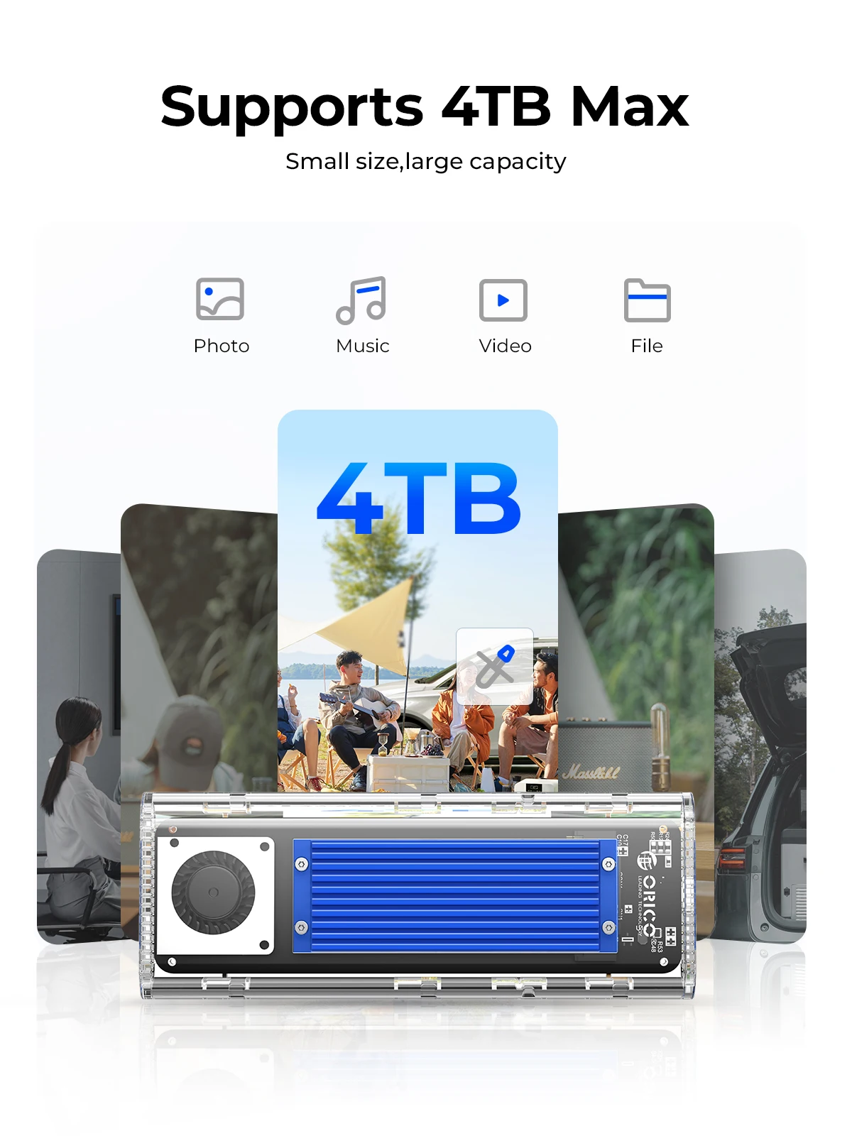 ORICO 20Gbps M.2 NVMe SSD حافظ - مراجعة Thunderbolt 4 External Ssd 4Tb وسعره